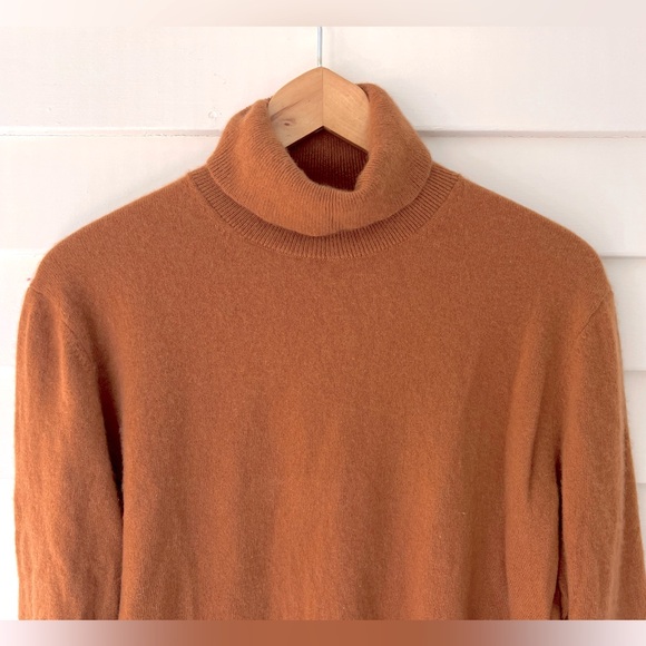 Lafayette 148 New York rust softest cashmere sweater 1X - Picture 3 of 6